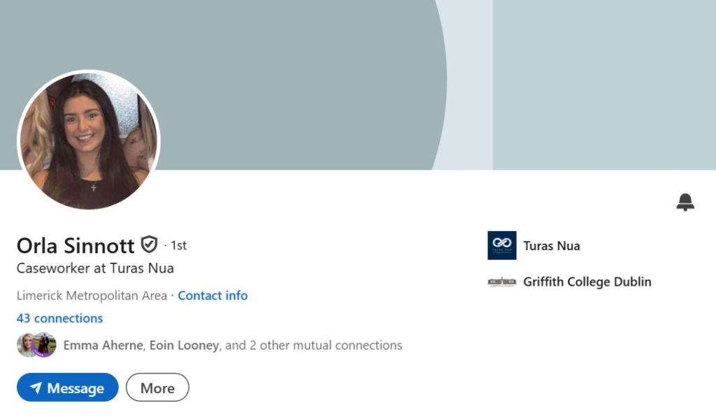 Orla Sinnott LinkedIn